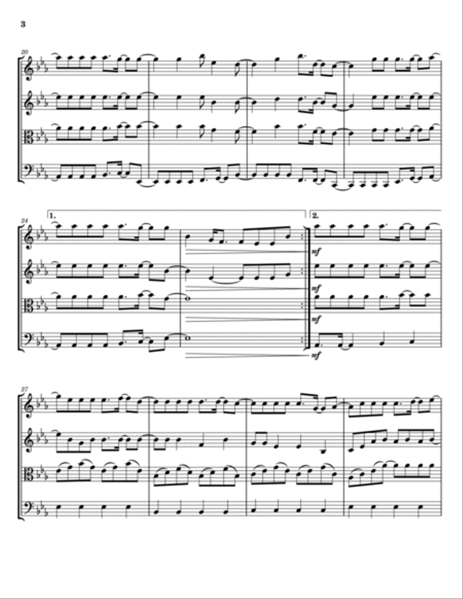 Demons String Quartet scores gallery preview page 3