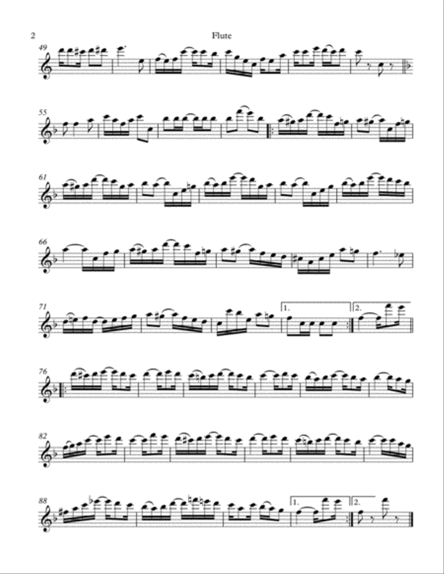 The Strenuous Life, by Scott Joplin (1902), arranged for Woodwind Trio Woodwind Trio scores gallery preview page 4