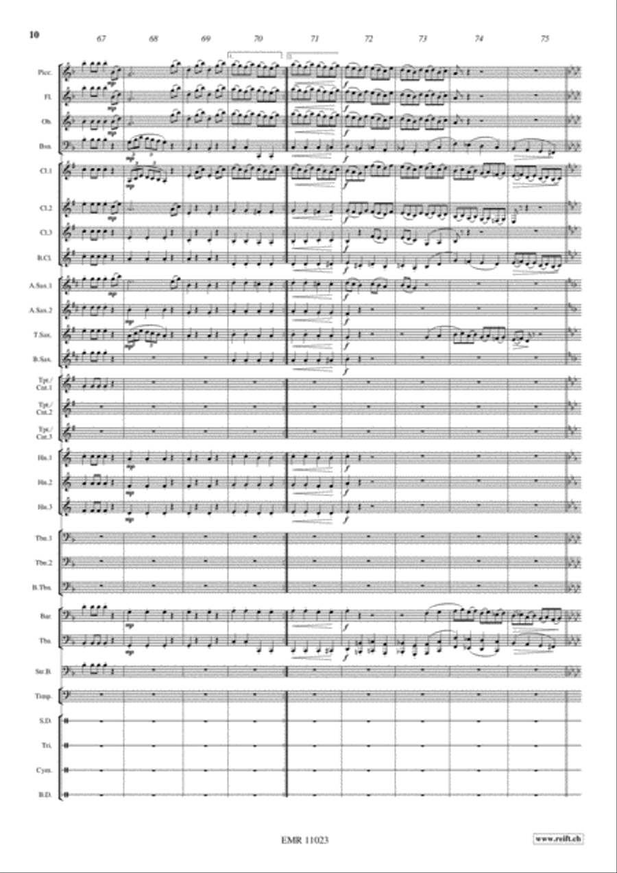 Hungarian March Hungarian March Concert Band scores gallery preview page 11
