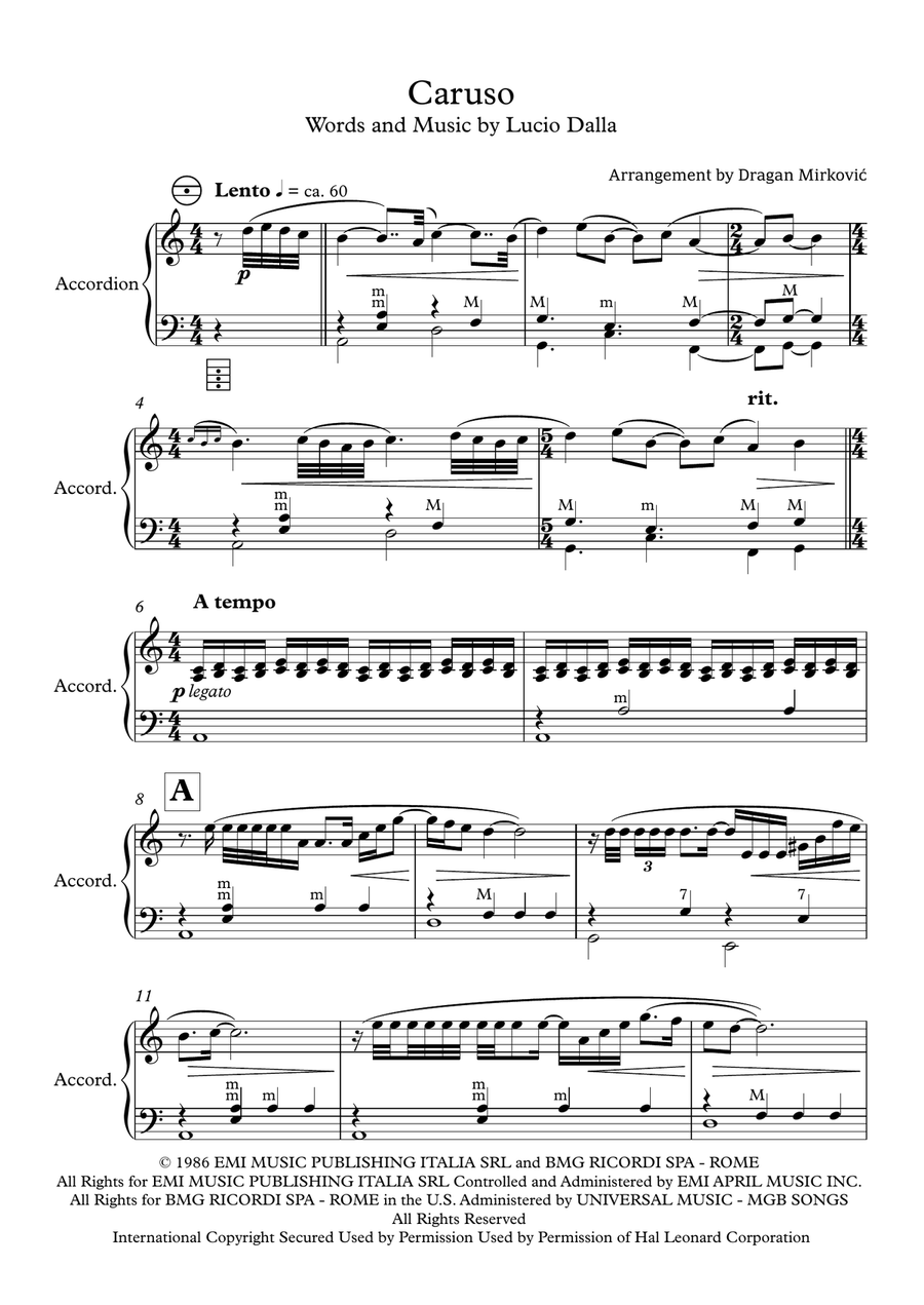 Caruso Accordion scores gallery preview page 2
