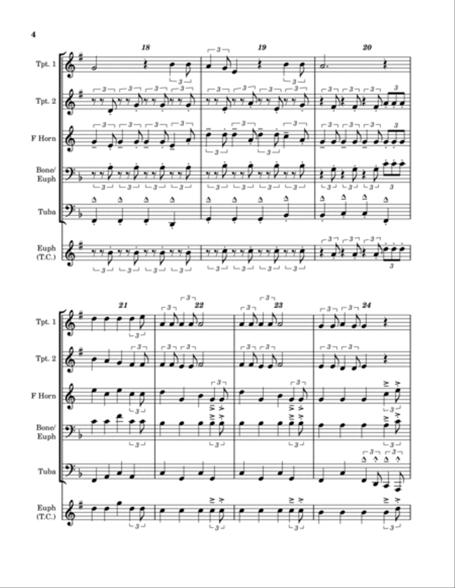 Octopus's Garden Octopus's Garden Baritone Horn TC scores gallery preview page 4