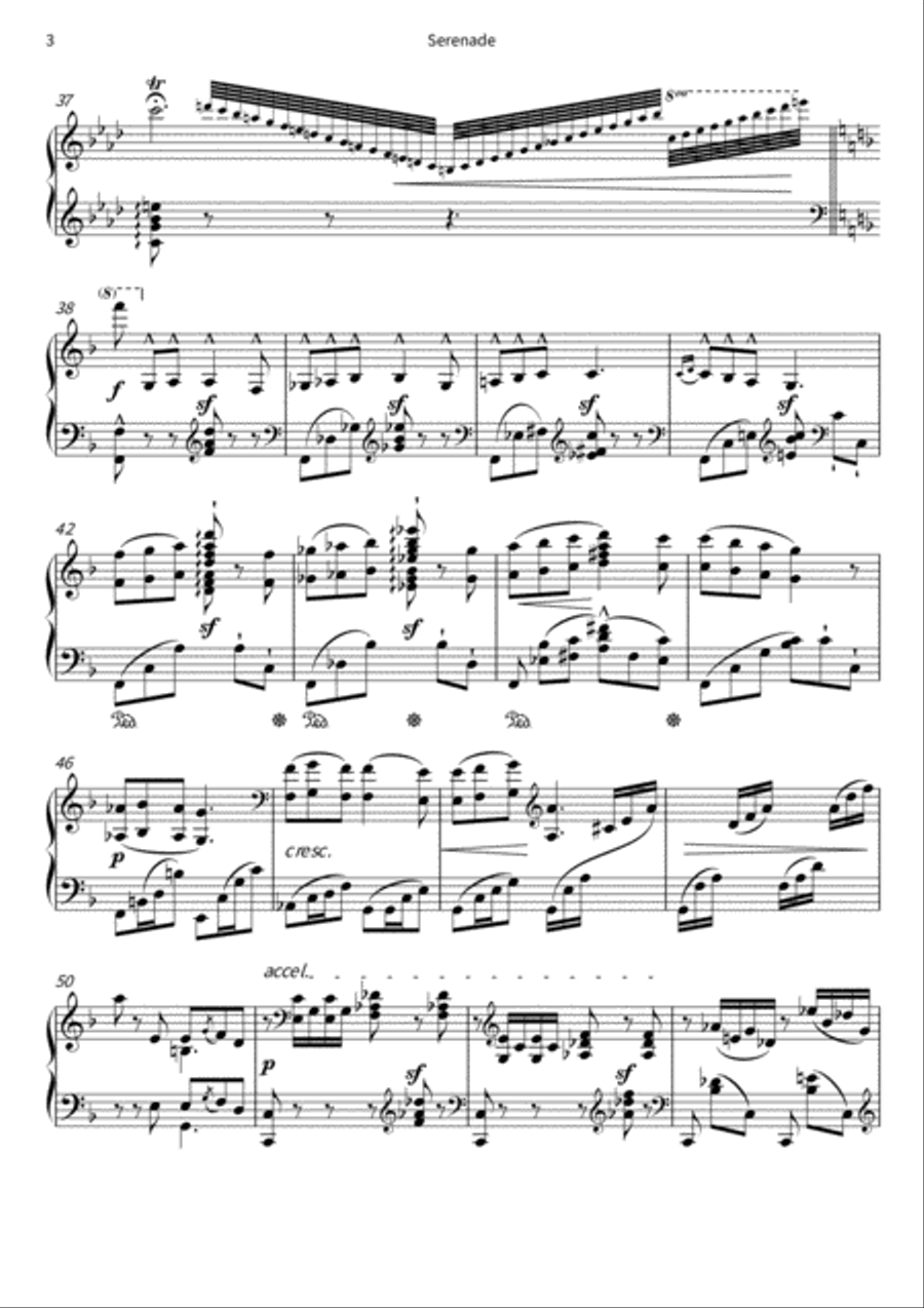 Serenade Serenade Piano Solo scores gallery preview page 5
