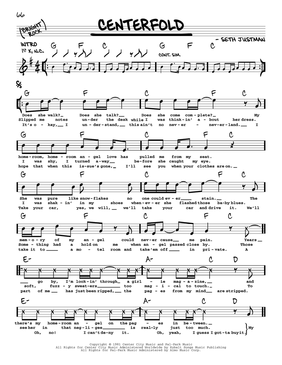 Centerfold Centerfold Voice scores gallery preview page 1