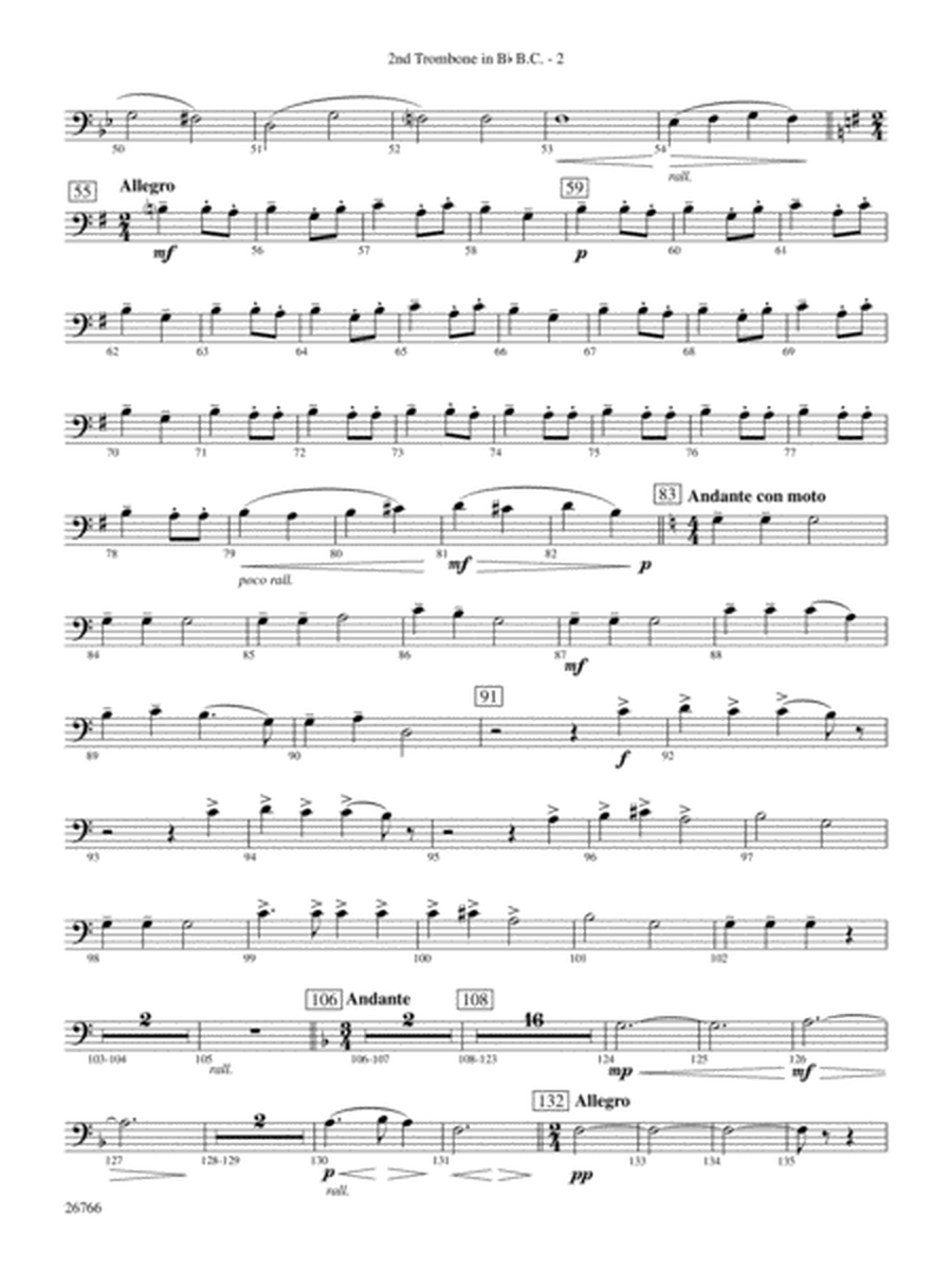 A Christmas Festival: (wp) 2nd B-flat Trombone B.C.