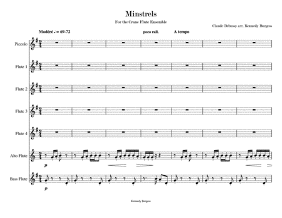Minstrels Minstrels Woodwind Ensemble scores gallery preview page 1