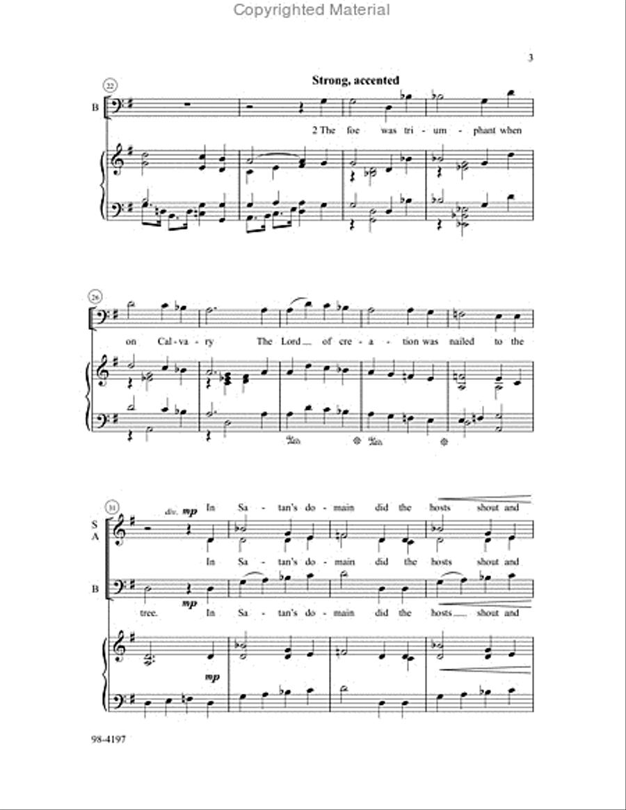 He's Risen, He's Risen He's Risen, He's Risen 3-Part scores gallery preview page 4