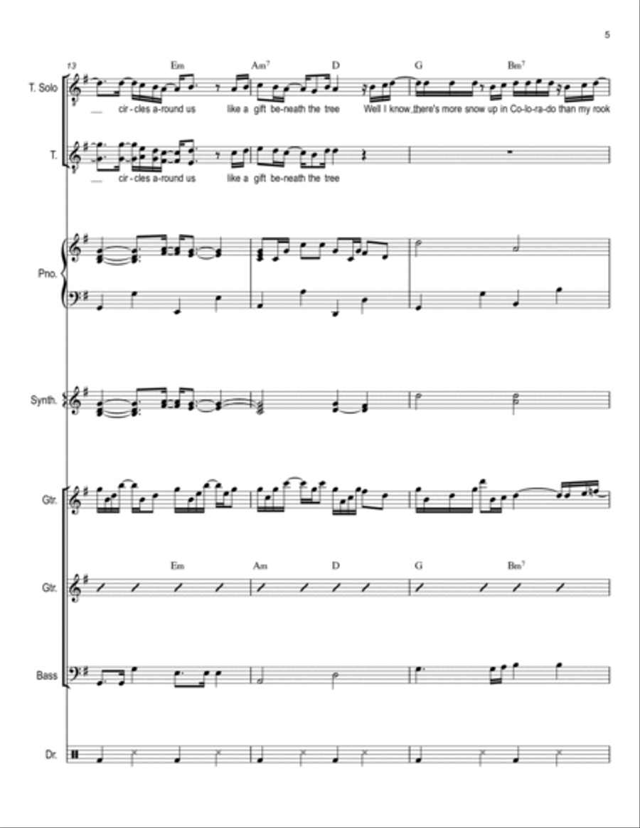 Tennessee Christmas Small Ensemble scores gallery preview page 5