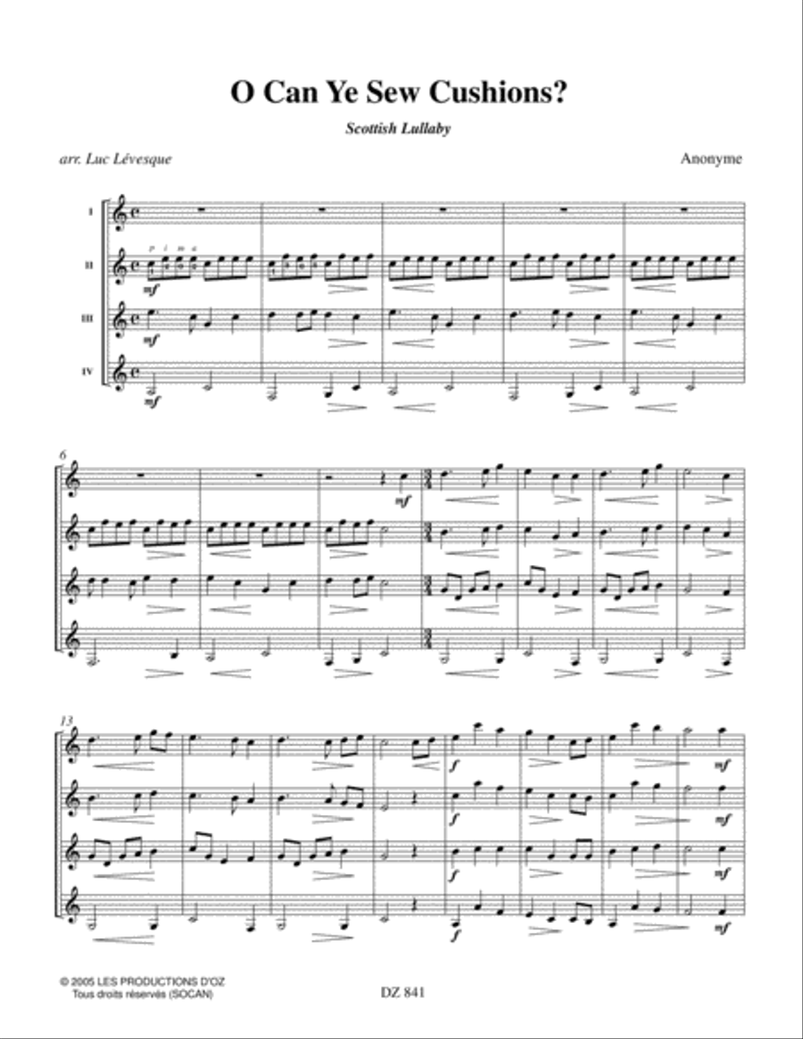 Two Celtic Lullabies Two Celtic Lullabies Guitar Ensemble scores gallery preview page 2