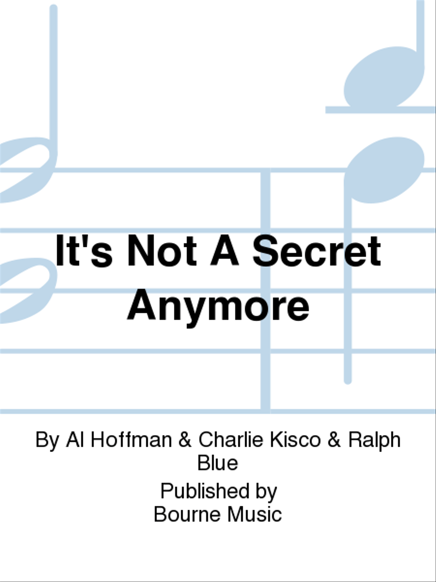 It's Not A Secret Anymore Voice Solo scores gallery preview page 1