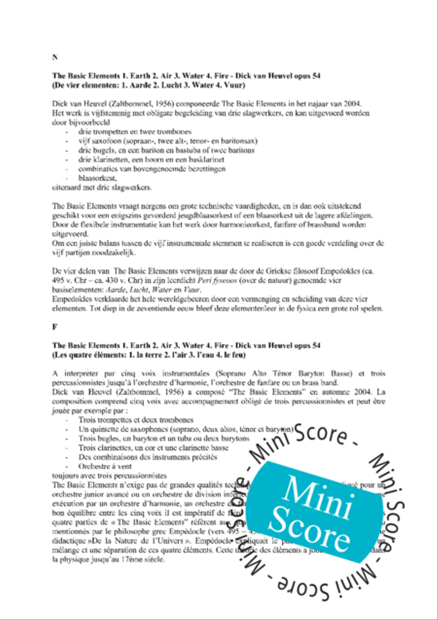 The Basic Elements Concert Band scores gallery preview page 5