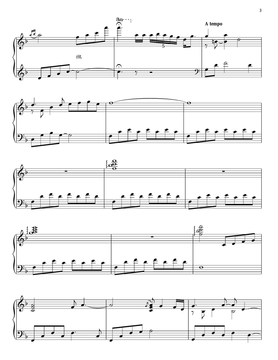 Vincent (Starry Starry Night) Piano Solo scores gallery preview page 3