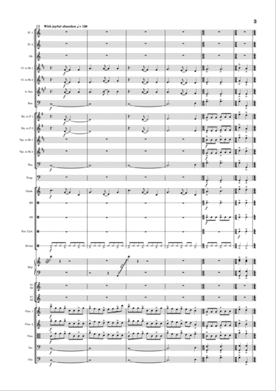 I Will Sing Of Your Love I Will Sing Of Your Love Full Orchestra scores gallery preview page 3