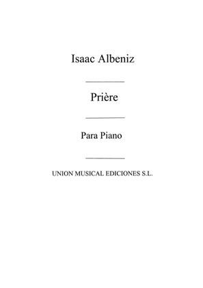 Priere From Piezas Caracteristicas Op.92 For Piano