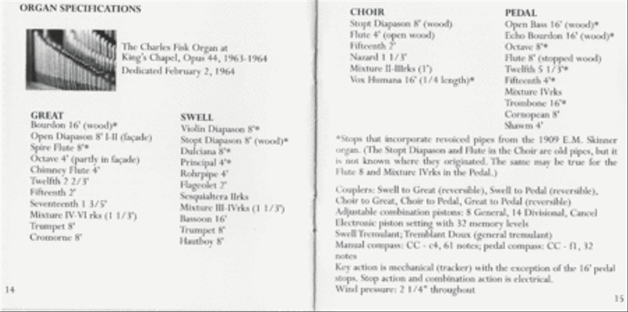 Heinrich Christensen Plays the C.B. Fisk Organ, King's Chapel, Boston Organ scores gallery preview page 9