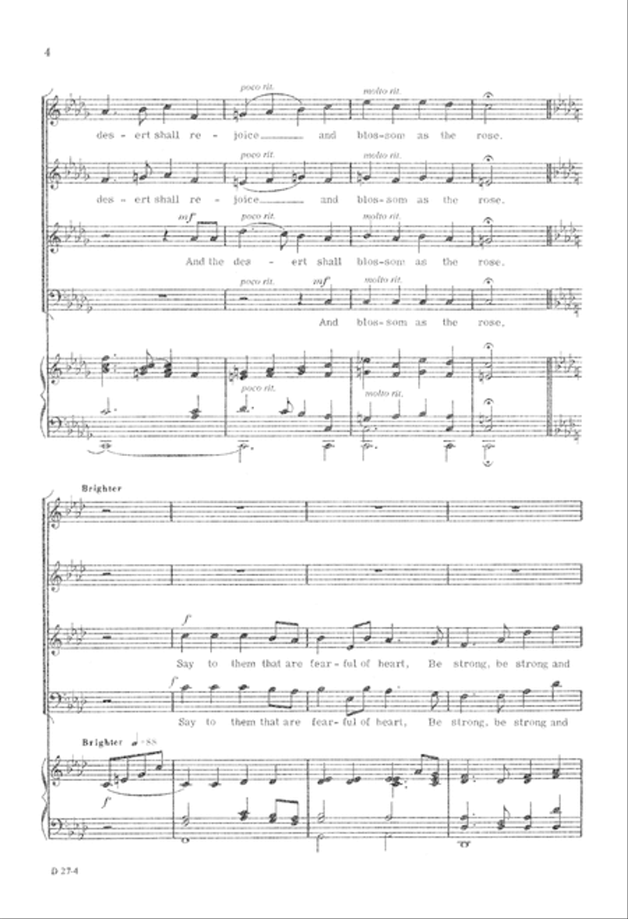 The Desert Shall Rejoice 4-Part scores gallery preview page 5