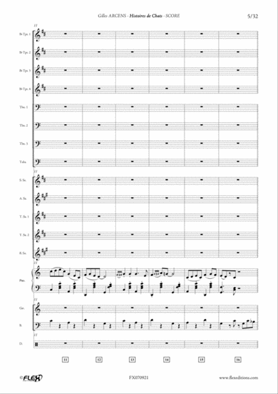Histoires de Chats Histoires de Chats Big Band scores gallery preview page 5