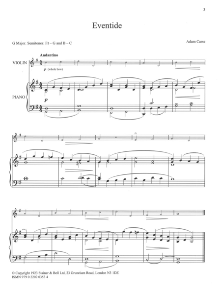 Fiddler's Nursery: Violin part and Piano part