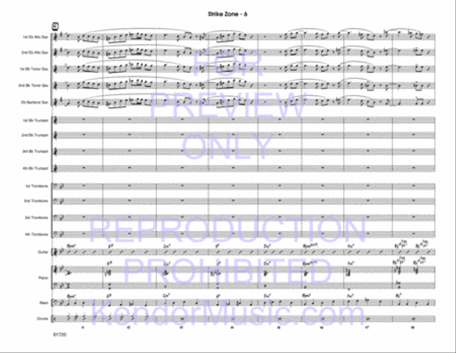 Strike Zone Strike Zone Jazz Ensemble scores gallery preview page 7