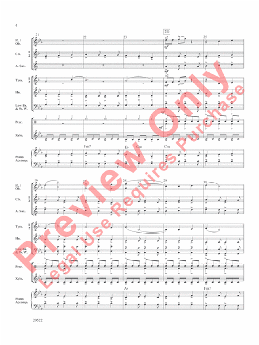 Legend of the Alhambra Concert Band scores gallery preview page 5