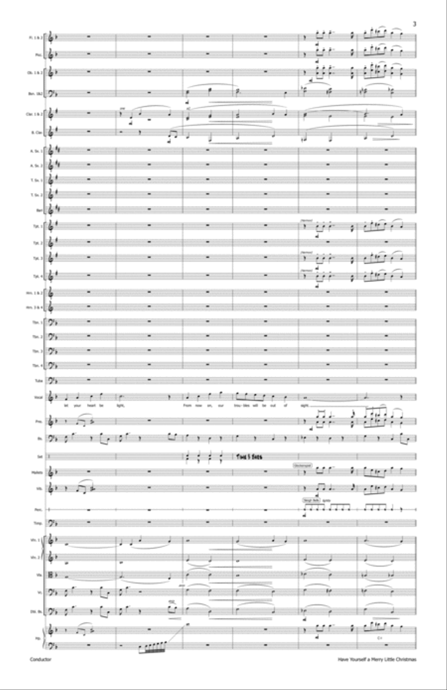 Have Yourself A Merry Little Christmas - Score Only Full Orchestra scores gallery preview page 4