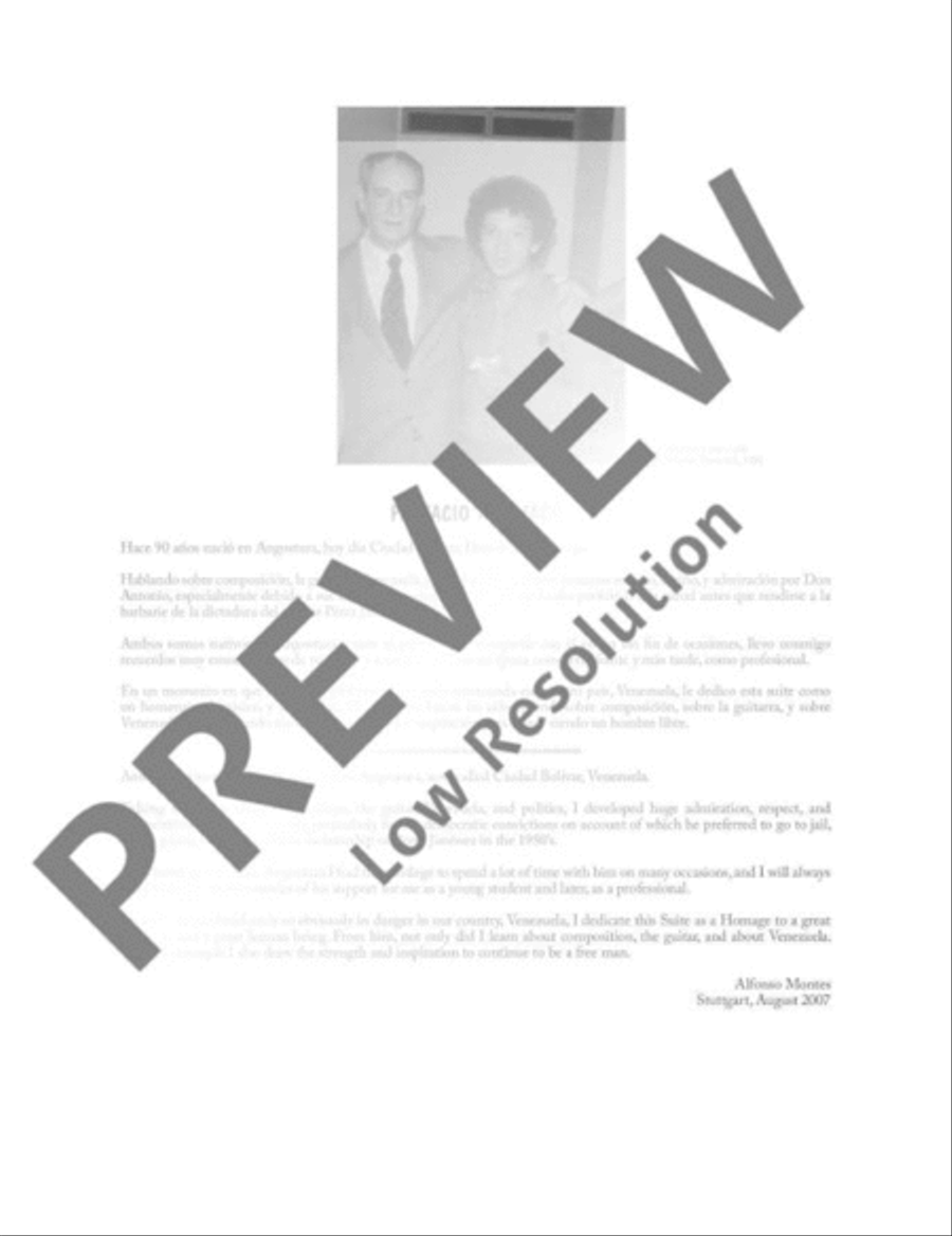 Suite Homenaje Classical Guitar scores gallery preview page 3
