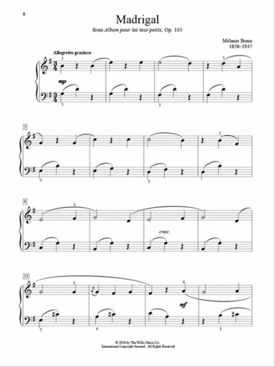 Classical Piano Solos – Second Grade Easy Piano scores gallery preview page 3