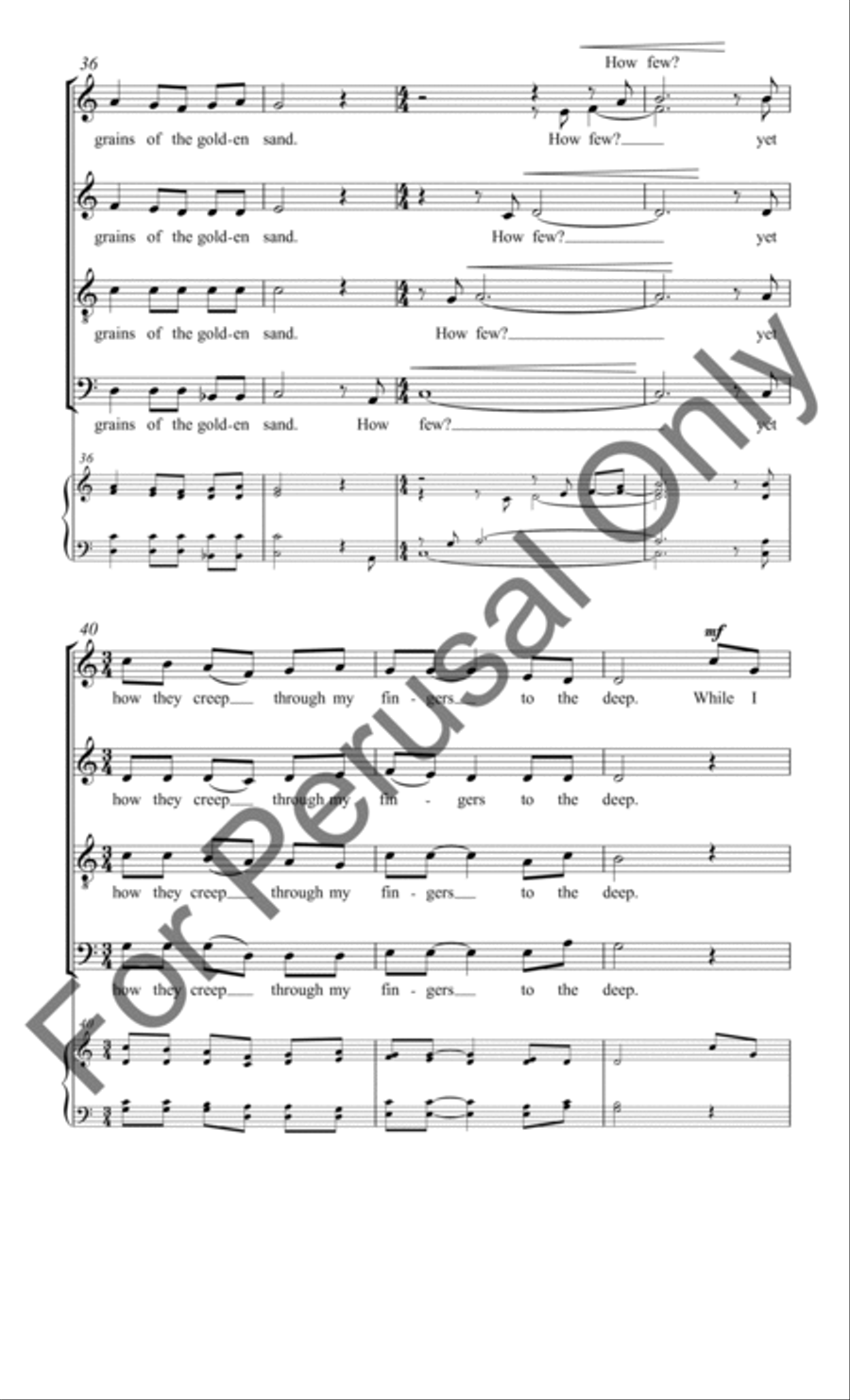 A Dream Within a Dream A Dream Within a Dream 4-Part scores gallery preview page 7