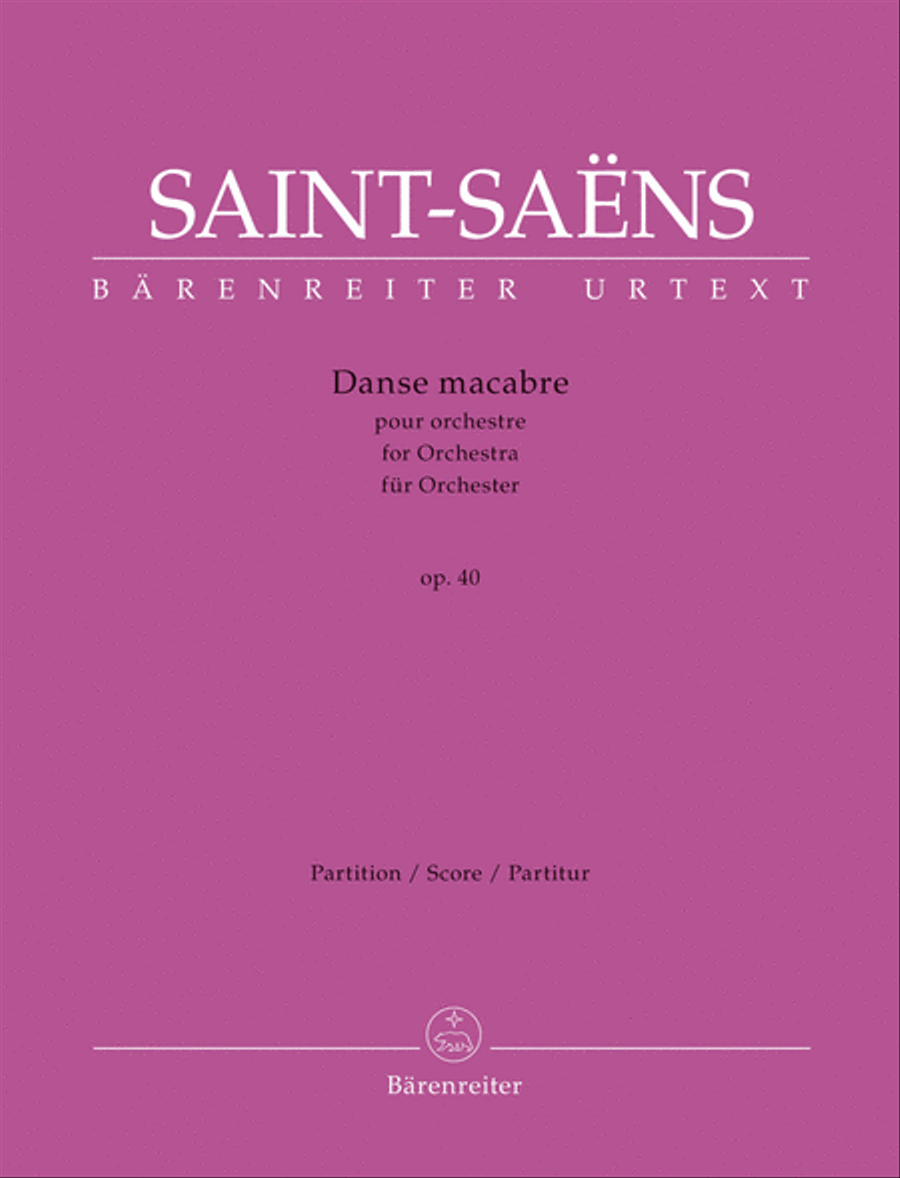 Danse macabre, op. 40 Orchestra scores gallery preview page 1