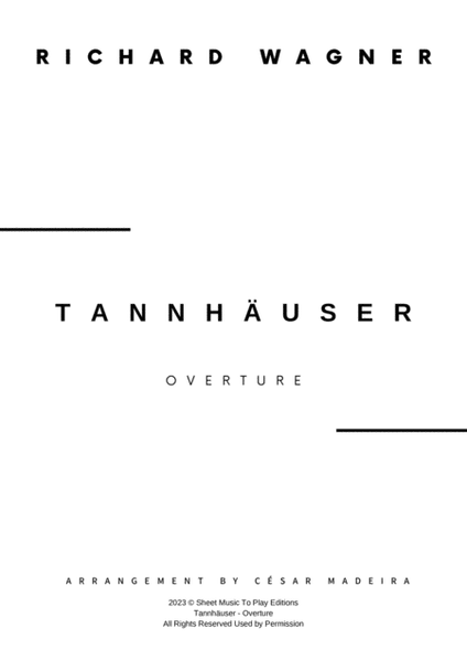 Tannhäuser (Overture) - French Horn Quartet (Full Score) - Score Only image number null