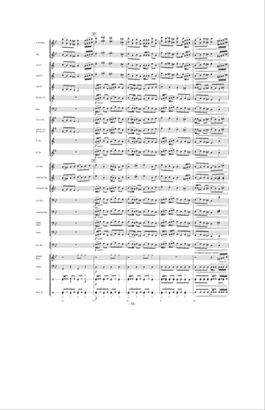 In the Winter of 1730: A River's Journey Concert Band scores gallery preview page 9