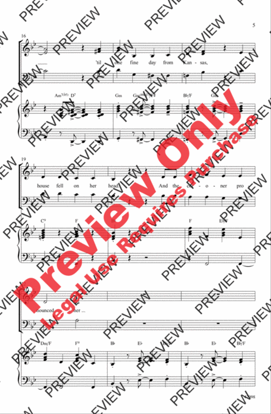 Ding-Dong! The Witch Is Dead 3-Part scores gallery preview page 4