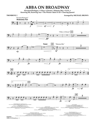 ABBA on Broadway (arr. Michael Brown) - Trombone 2