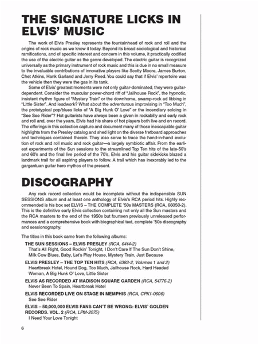 The Guitars of Elvis - 2nd Edition Electric Guitar scores gallery preview page 3