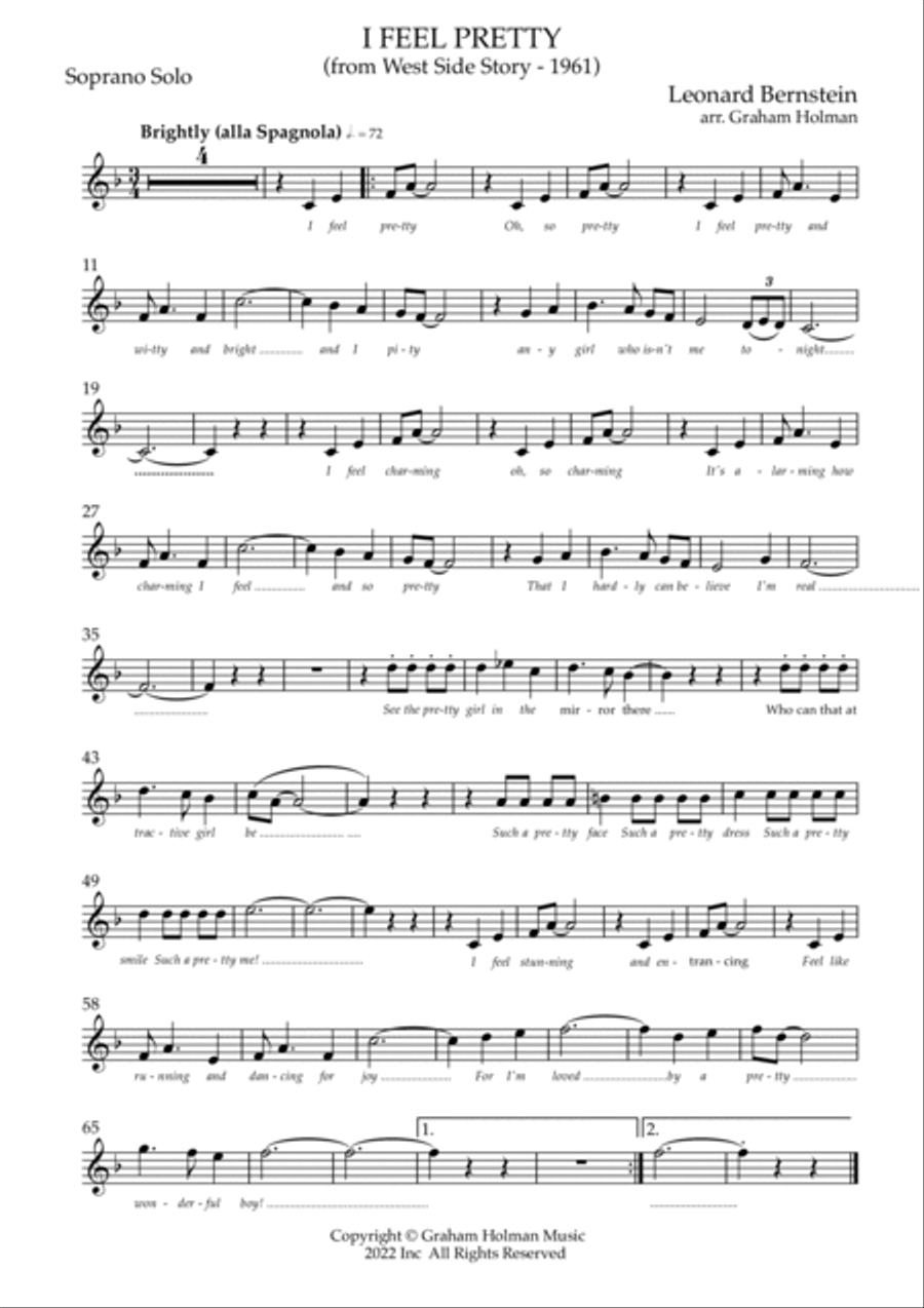 I Feel Pretty from West Side Story Concert Band scores gallery preview page 5