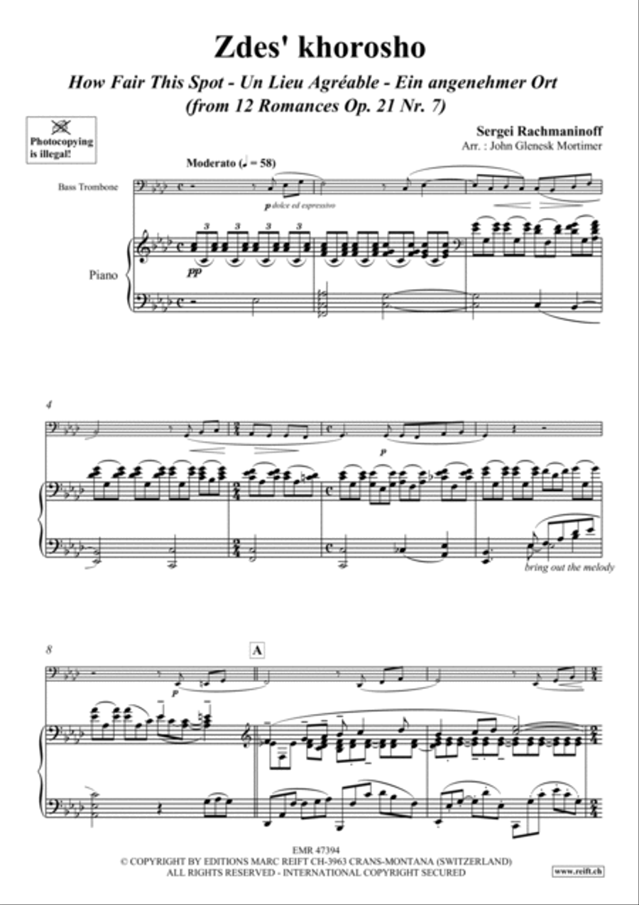 Zdes' khorosho Trombone scores gallery preview page 3