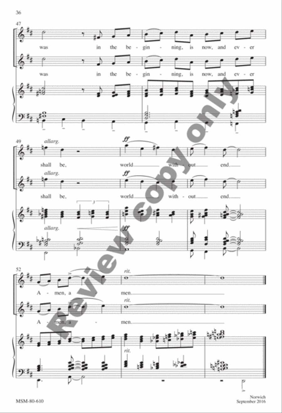 Evensong Evensong Unison Choir scores gallery preview page 69