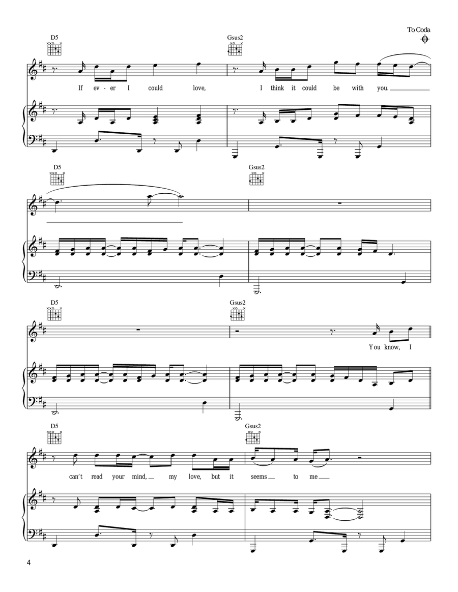 If Ever I Could Love If Ever I Could Love Piano, Vocal, Guitar scores gallery preview page 4