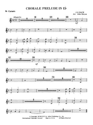 Chorale Prelude in E-Flat: 1st B-flat Cornet