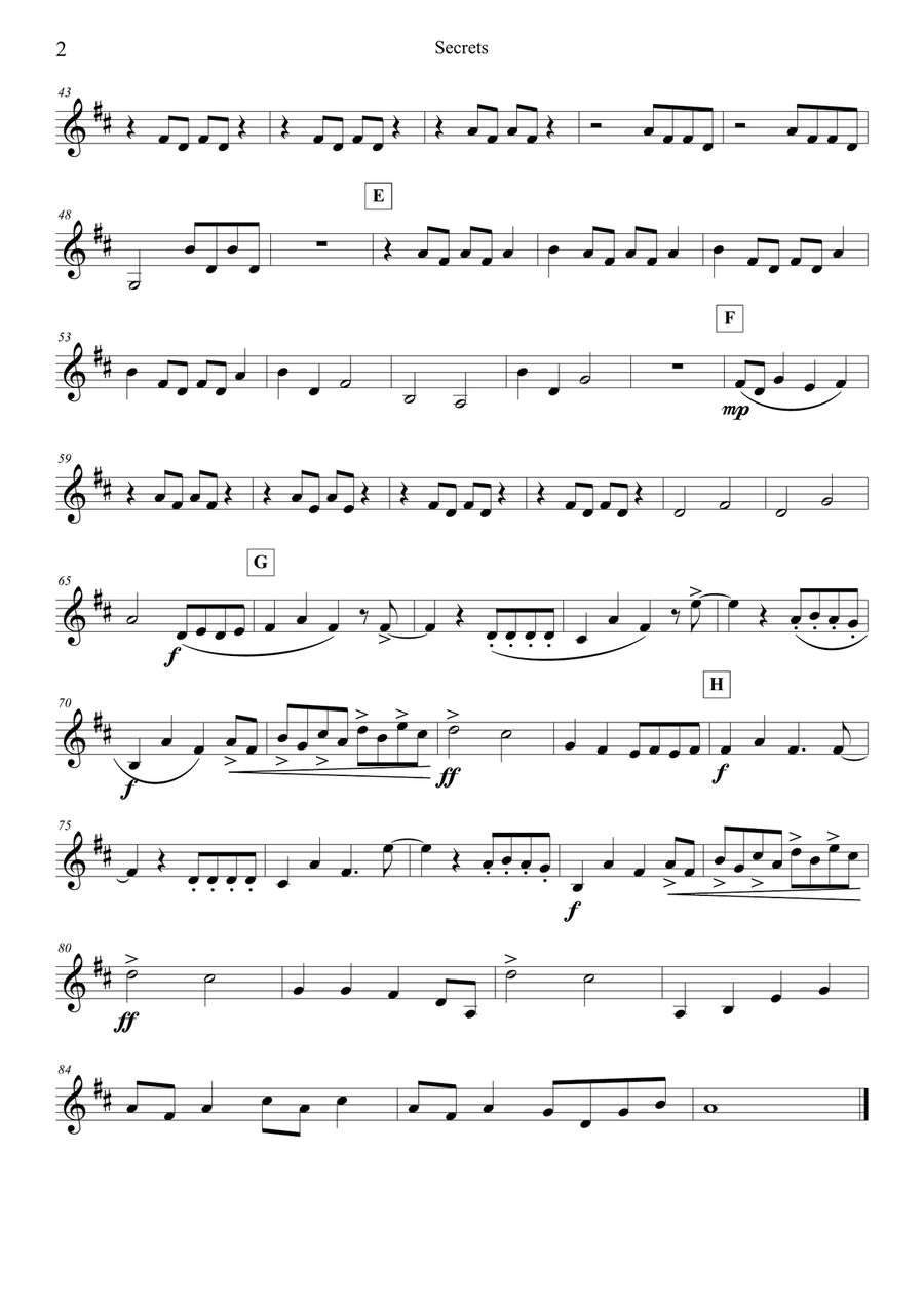 Secrets String Quartet scores gallery preview page 5