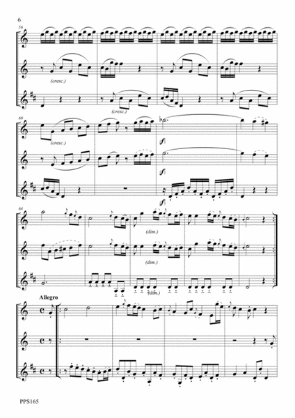HAYDN TRIO IN C MAJOR Hob.XI:82 for flute, oboe & clarinet