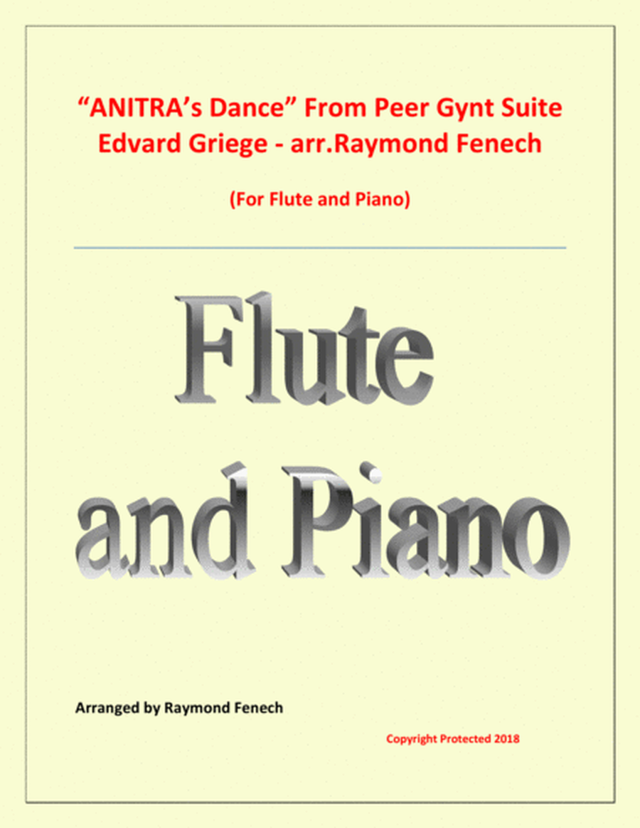 Anitra's Dance - From Peer Gynt (Flute and Piano) image number null