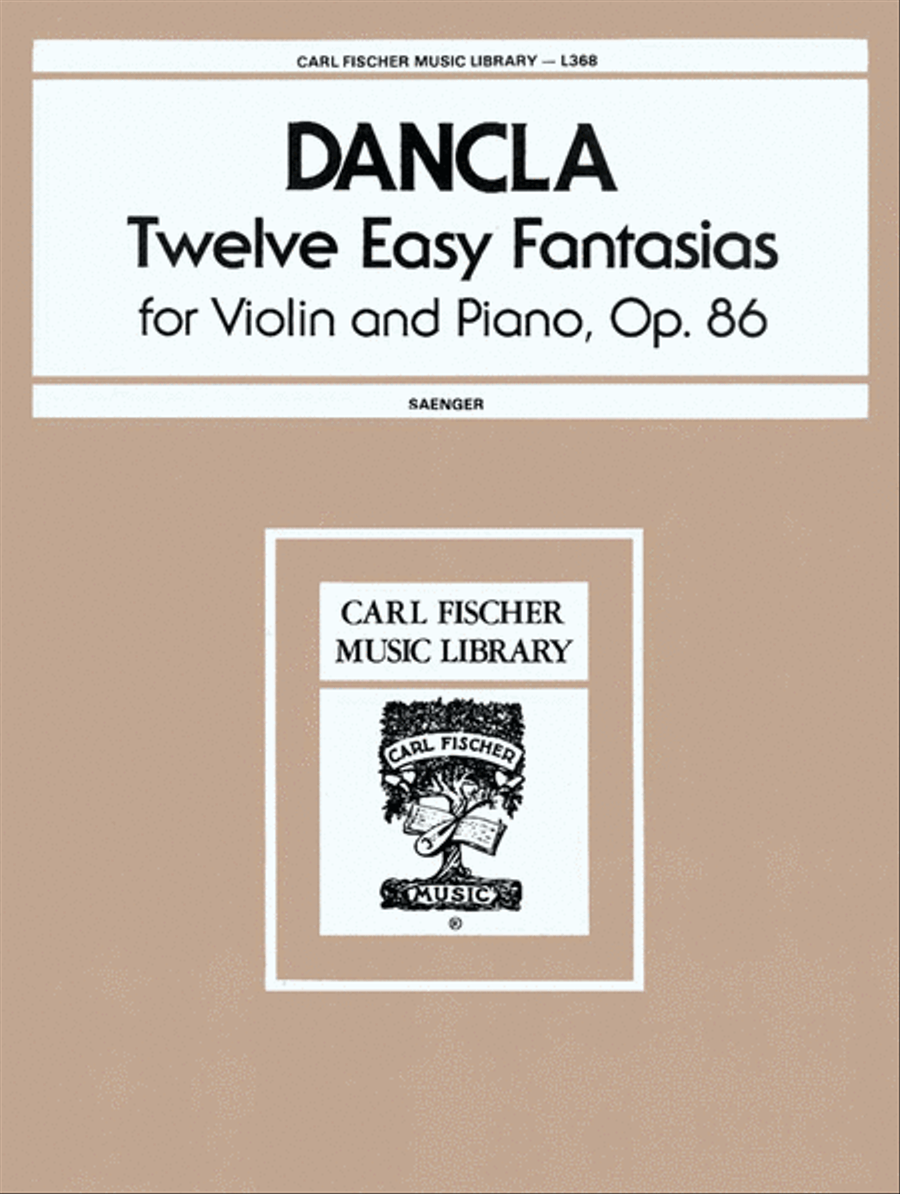 Twelve Easy Fantasias Twelve Easy Fantasias Violin Solo scores gallery preview page 1