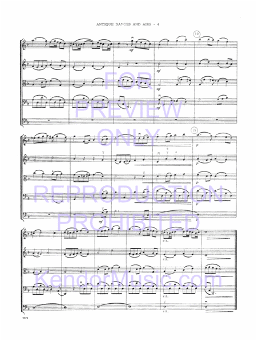 Antique Dances And Airs Antique Dances And Airs String Orchestra scores gallery preview page 7