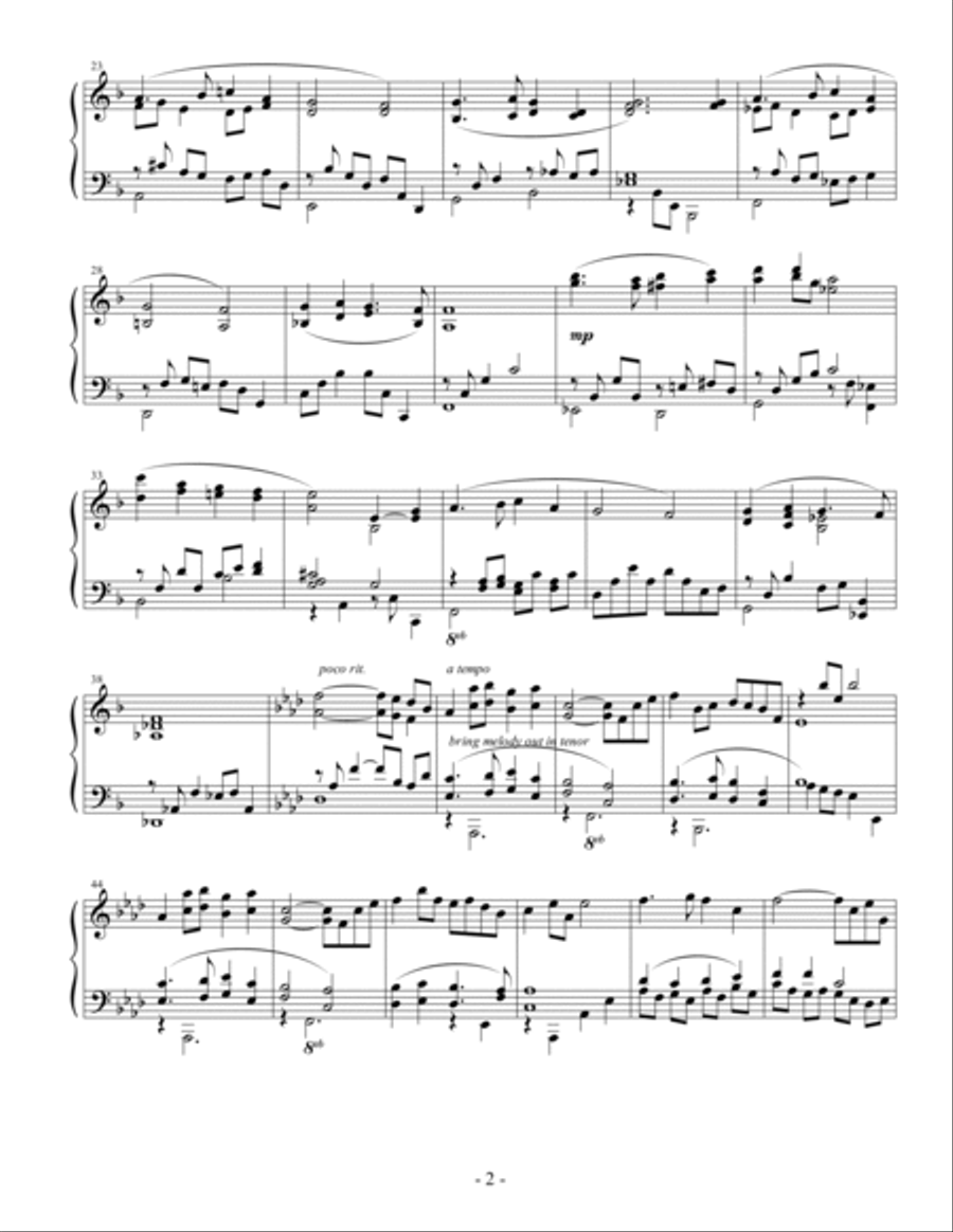 In the Bleak Midwinter Piano Solo scores gallery preview page 2