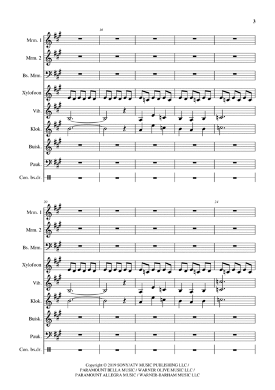 Interstellar Marimba scores gallery preview page 3