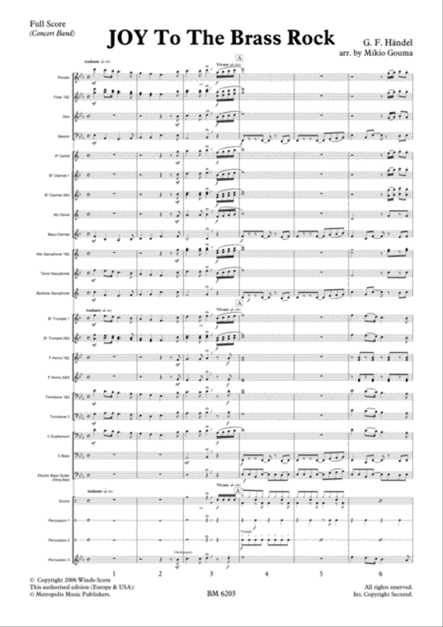 Joy to the Brass Rock for Wind Band Joy to the Brass Rock for Wind Band Concert Band scores gallery preview page 2