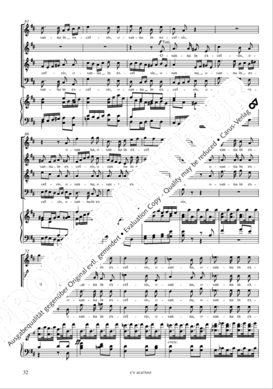 Mass in G Major Mass in G Major STB scores gallery preview page 33
