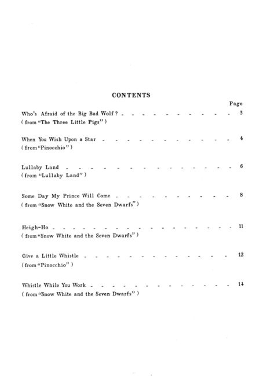 Walt Disney Favorites For the Piano Piano Method scores gallery preview page 2