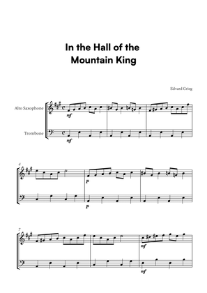 In the Hall of the Mountain King (for Alto Sax and Trombone)