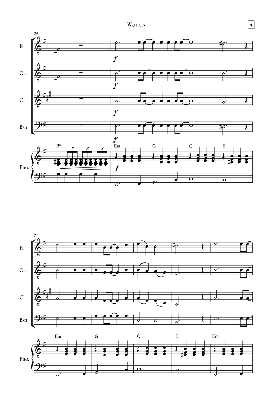 Warriors Small Ensemble scores gallery preview page 4